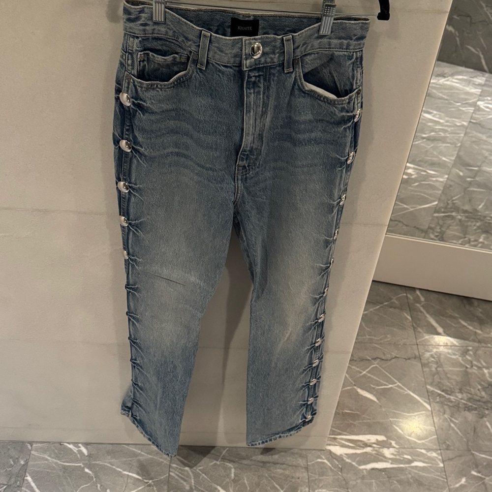 KHAITE Danielle Studded Jeans Size 28 NWOT